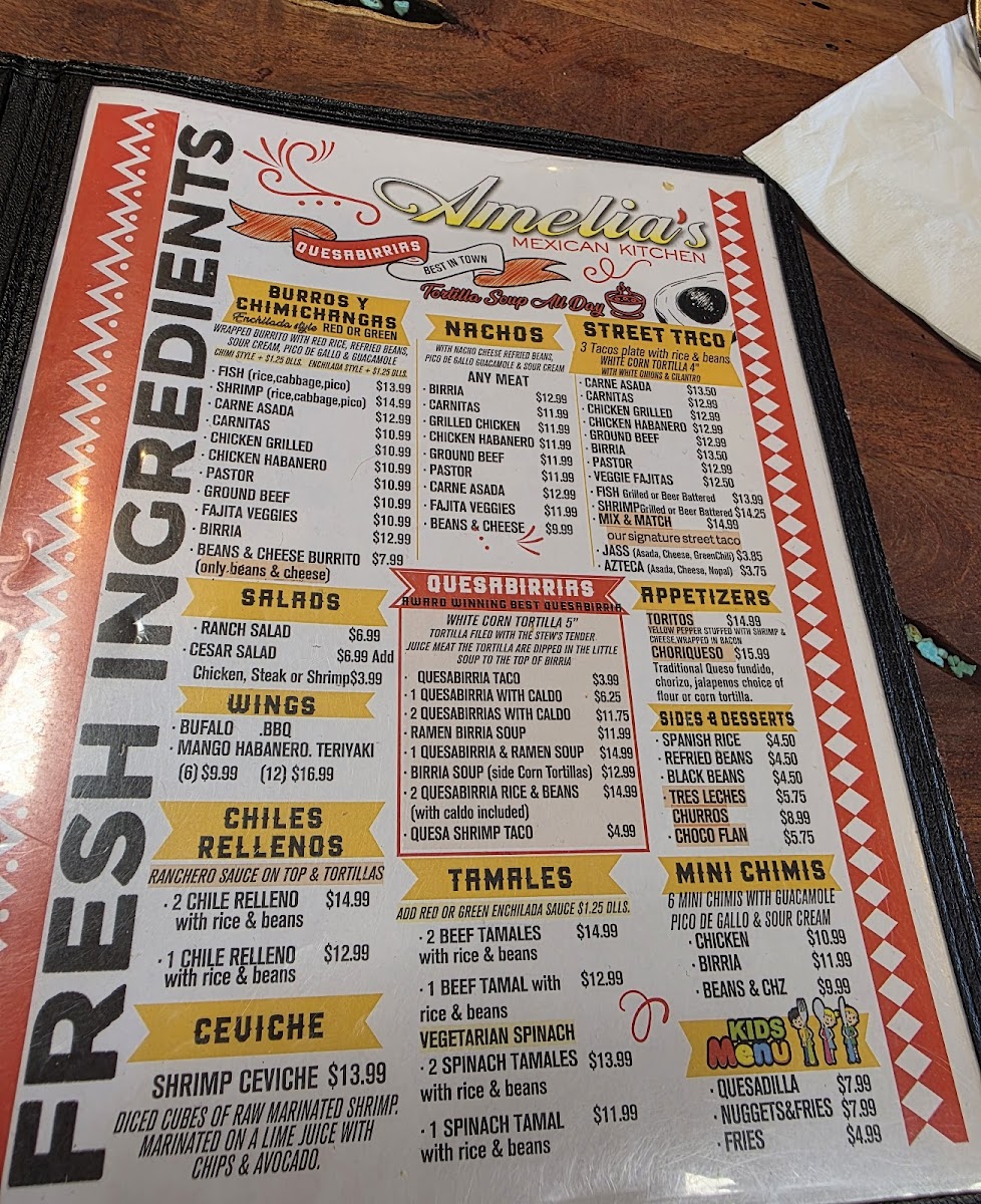 AMELIAS MEXICAN KITCHEN Menu - Image 4