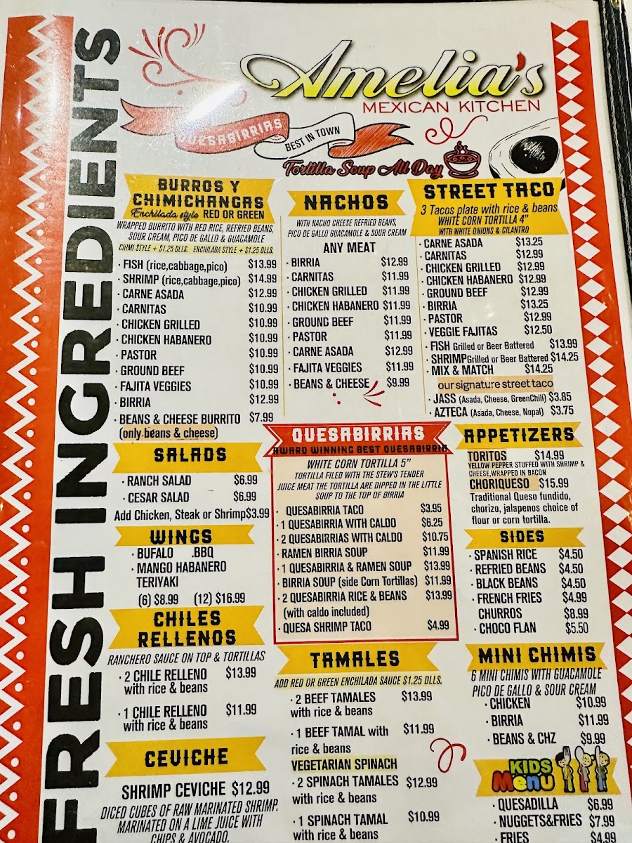 AMELIAS MEXICAN KITCHEN Menu - Image 5